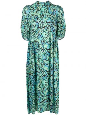 Sukienka midi z nadrukiem Bimba Y Lola zielona