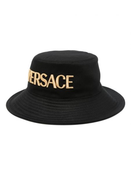 Памучна шапка бродирана Versace