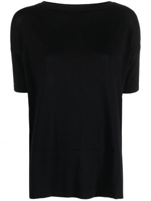 T-shirt en cachemire en coton avec manches courtes Wild Cashmere noir