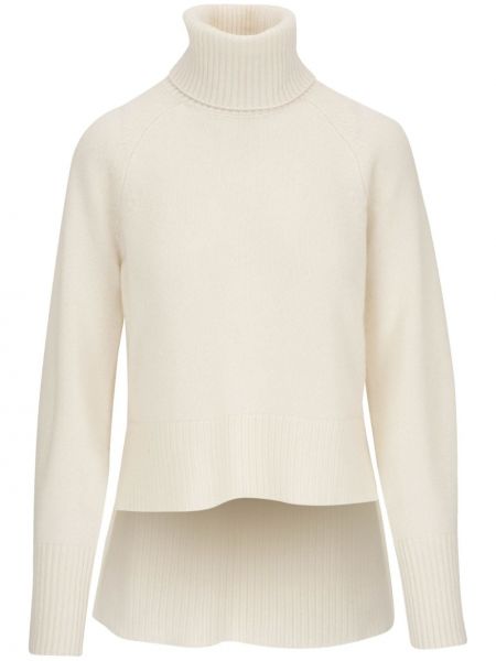 Кашмирен пуловер Veronica Beard бяло