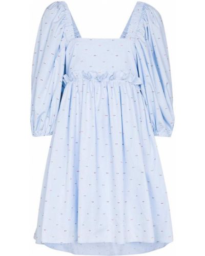 Mini vestido Brøgger azul