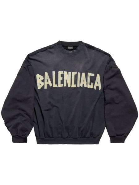 Βαμβακερός φούτερ Balenciaga μαύρο