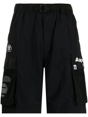 Pantalones cortos cargo con estampado Aape By *a Bathing Ape® negro