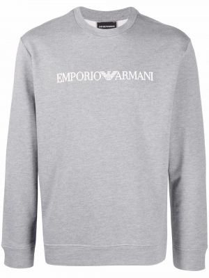 Sweatshirt mit rundhalsausschnitt mit print Emporio Armani