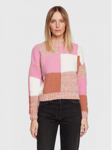 Хлопковый свитер оверсайз Cotton On розовый