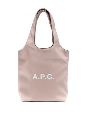 Shopper kabelka A.p.c. růžová