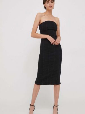 Testhezálló mini ruha Sisley fekete