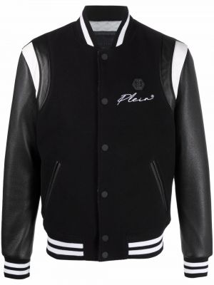 Chaqueta bomber a rayas Philipp Plein negro