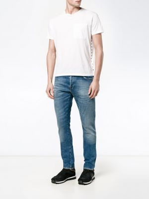 Camiseta con bolsillos Valentino blanco