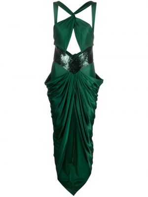 Dlouhé šaty Alexandre Vauthier zelené