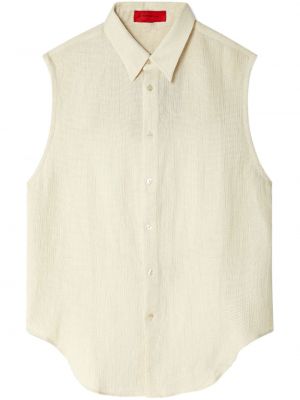 Риза без ръкави Eckhaus Latta бяло