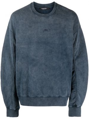 Sweatshirt mit rundhalsausschnitt aus baumwoll A-cold-wall* blau