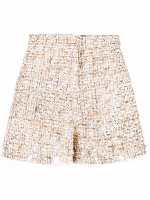 Tweed shorts Giambattista Valli beige