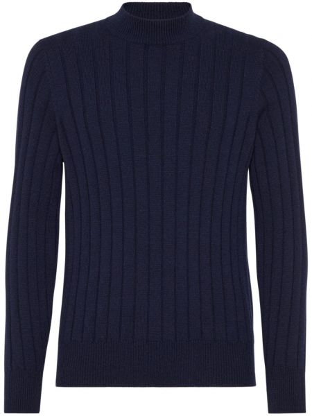 Langer pullover Brunello Cucinelli blau