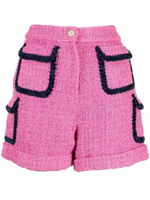 Pantaloni scurți din tweed Edward Achour Paris roz