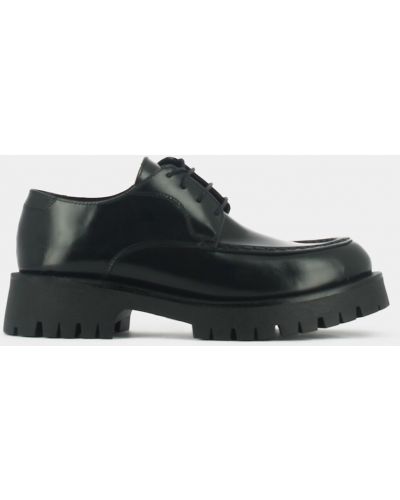 Zapatos derby de cuero Jonak negro