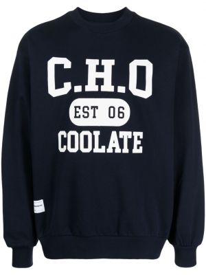 Raštuotas medvilninis džemperis Chocoolate mėlyna