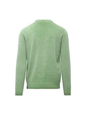 Jersey de lana de tela jersey de cuello redondo Bomboogie verde