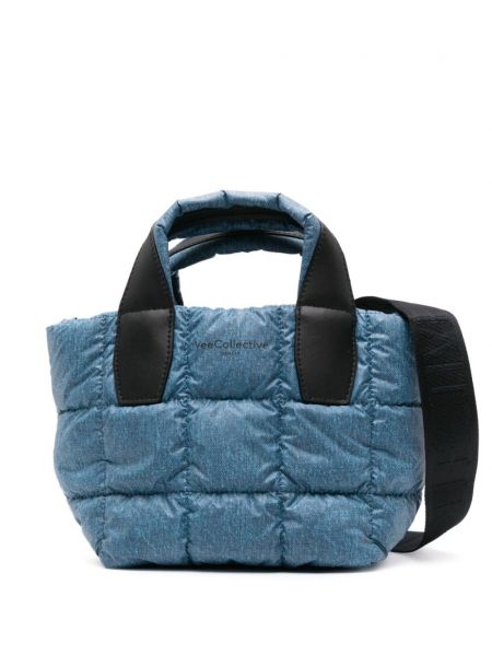 Τσάντα shopper Veecollective μπλε