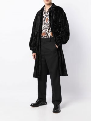 Mantel mit geknöpfter Edward Crutchley schwarz