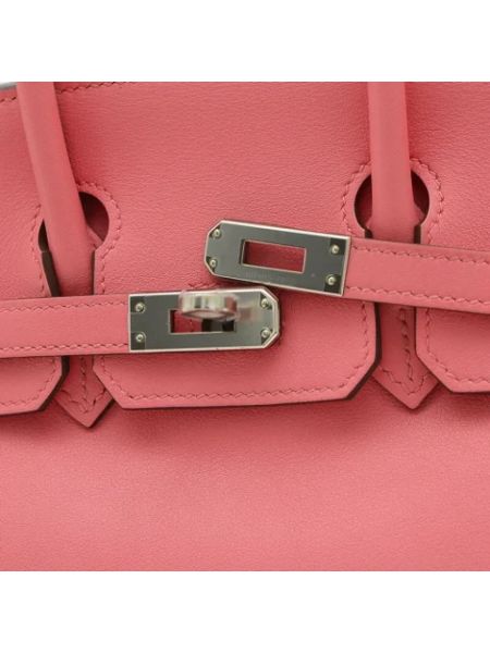 Bolsa de cuero retro Hermès Vintage rosa