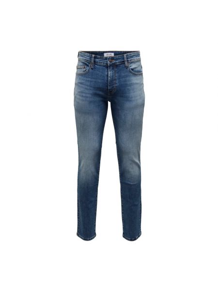 Niebieskie jeansy skinny slim fit Only & Sons