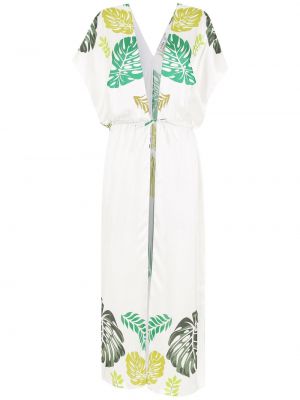 Φόρεμα με σχέδιο Amir Slama λευκό