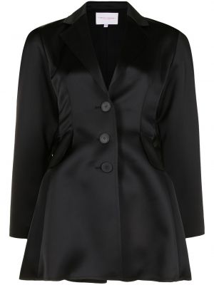 Carolina Herrera chaqueta con peplum y lazo posterior - Negro