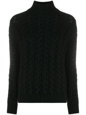 Jersey de punto de tela jersey Gentry Portofino negro