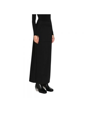 Długa spódnica z wysoką talią Thom Krom czarna