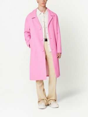 Tvídový kabát Ami Paris růžový