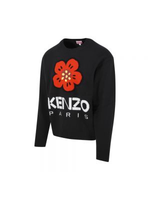 Jersey de flores de tela jersey Kenzo negro