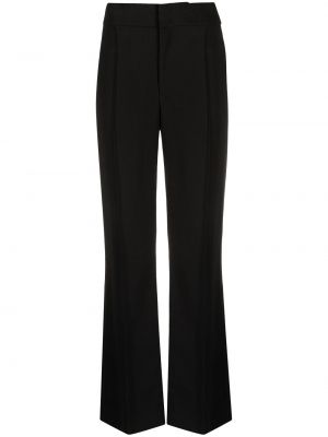 Pantalones rectos de cintura alta Isabel Marant negro