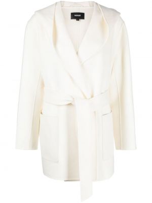 Vlněný kabát Mackage bílý