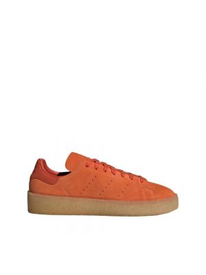 Sneakersy z krepy Adidas Originals pomarańczowe