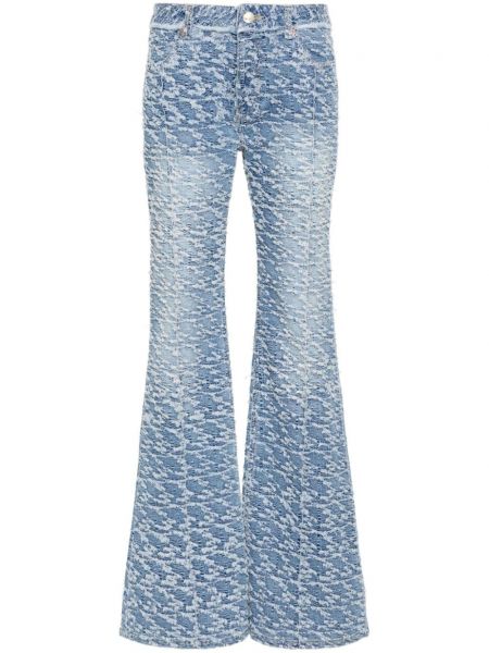 Zvonové džíny s oděrkami Andersson Bell modré
