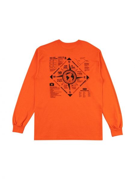 Camiseta de manga larga manga larga Stadium Goods naranja