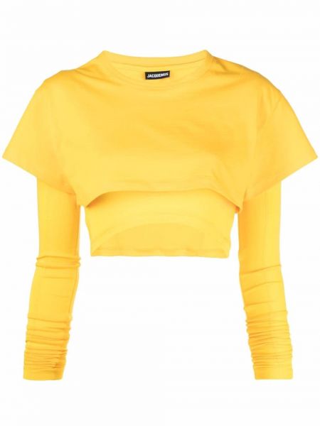 Camiseta manga corta Jacquemus amarillo