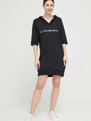 Emporio Armani Underwear ruha fekete, mini, oversize