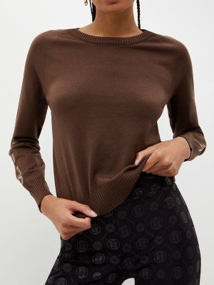Пуловер Liu Jo коричневый
