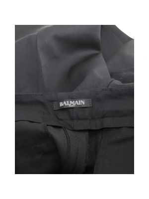 Pantalones de lana Balmain Pre-owned negro