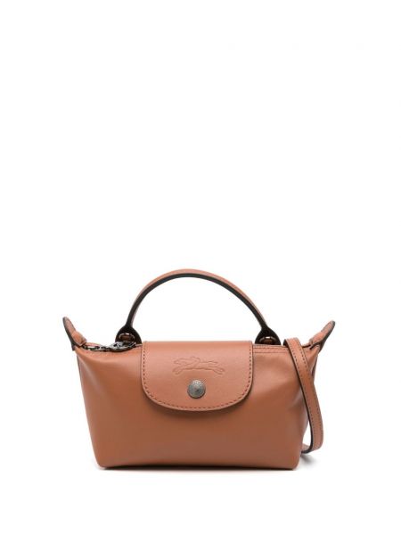 Mini mini çanta Longchamp kahverengi