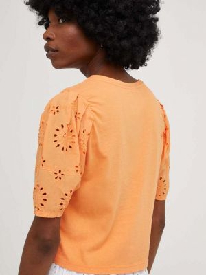 Pamut póló Answear Lab narancsszínű
