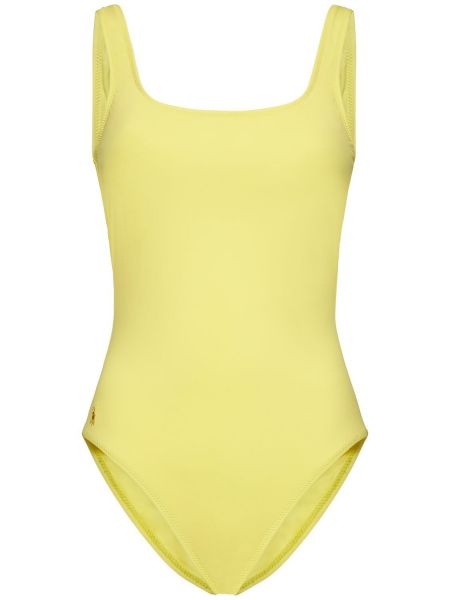 Jednodielne plavky Polo Ralph Lauren žltá