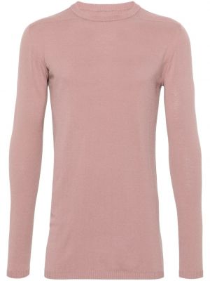 Pullover mit rundem ausschnitt Rick Owens pink