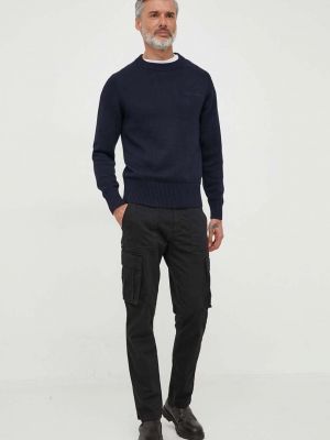 Pamučni pulover Tommy Hilfiger plava