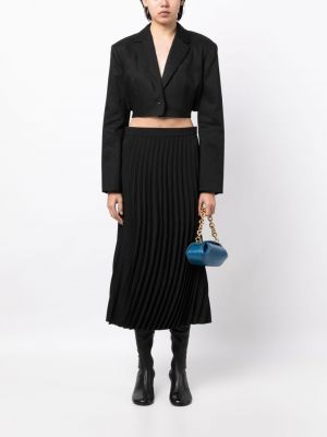 Plisované midi sukně Jnby černé