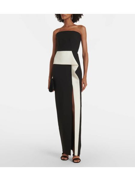 Straplez elbise Roland Mouret siyah