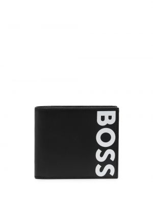 Kožená peňaženka s potlačou Boss