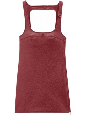 Mini-abito ricamato Courrèges rosso